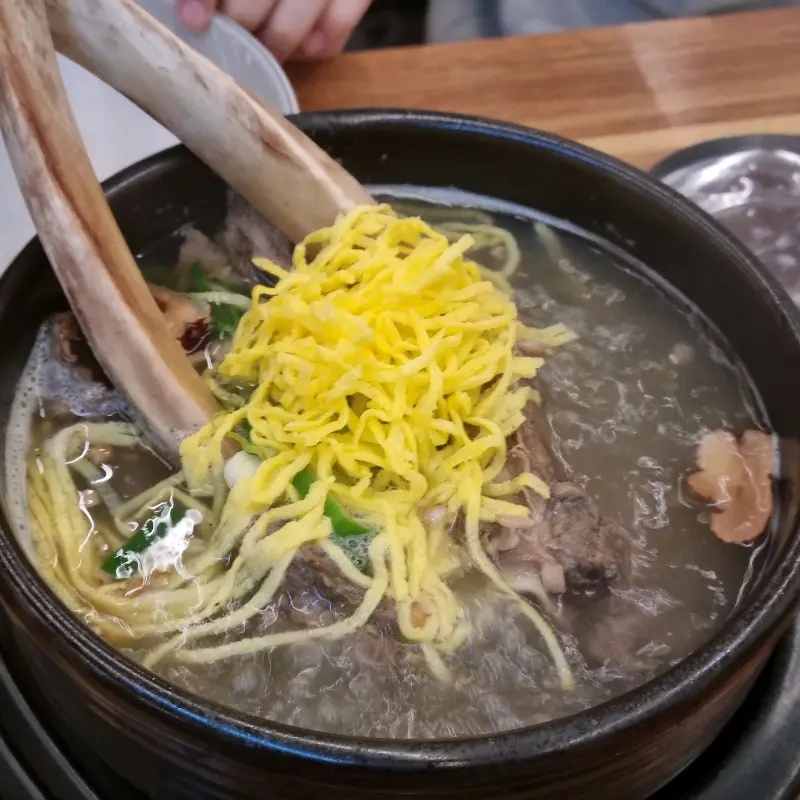 기찬면옥 메밀차