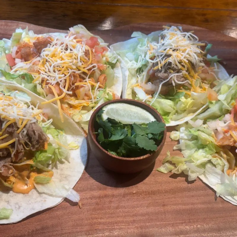 새우 타코의 환상적인 비주얼