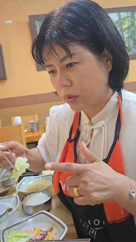 쌈 채소와 코다리찜