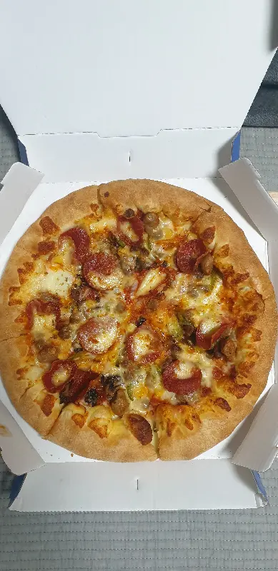 포테이토 피자 단독 샷