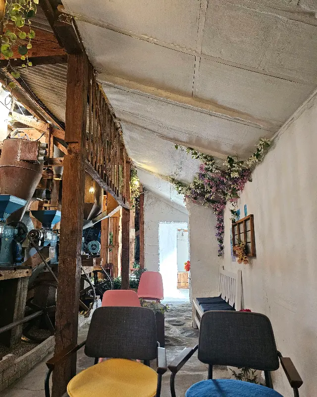 카페 내부 좌석 공간