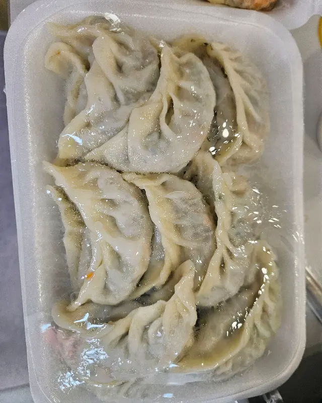 만두 포장 모습