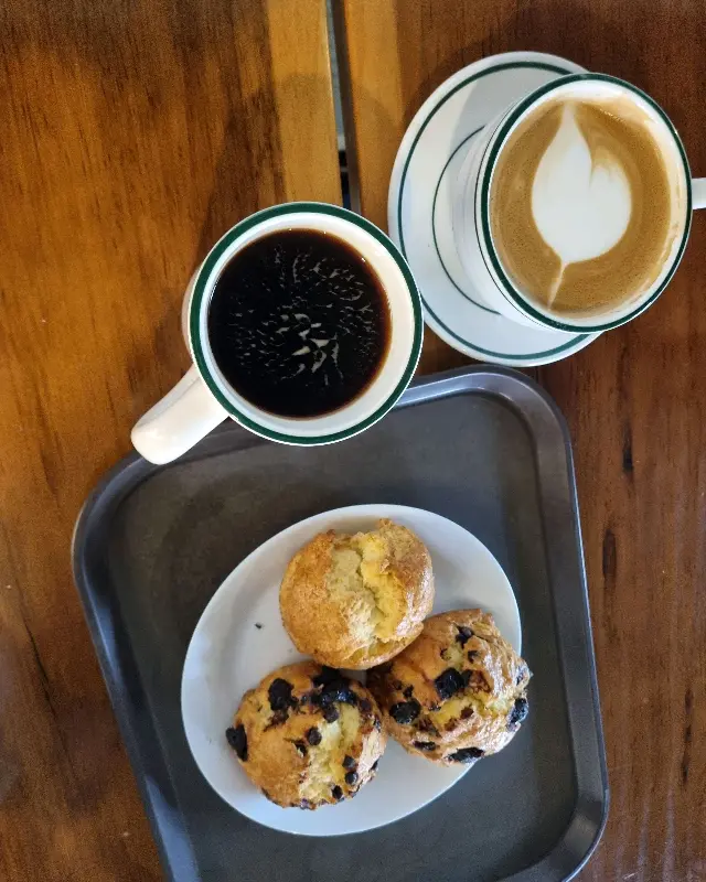 스콘과 커피