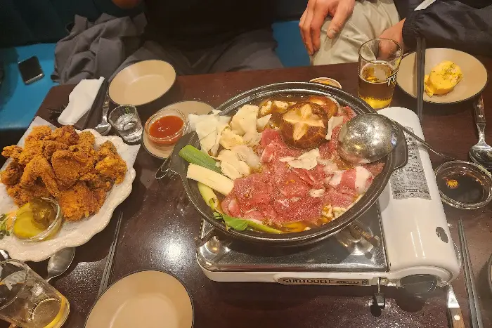 금별맥주 메뉴판