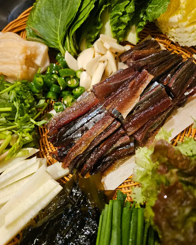 탱자나무 과메기 한 상 차림