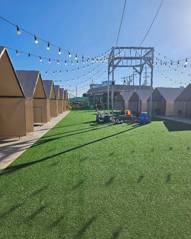 밤부 캠핑장의 전경