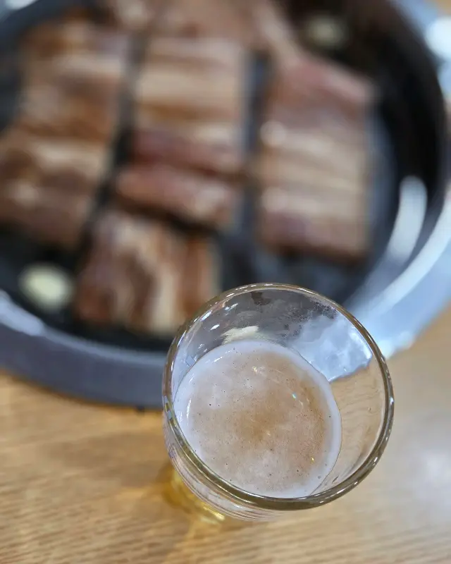 맥주 한 잔