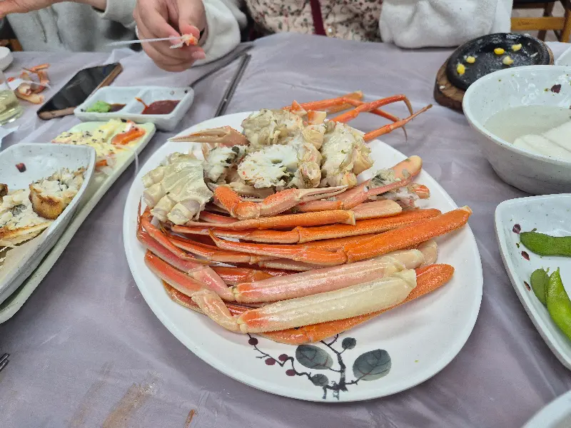 푸짐한 대게 한 상