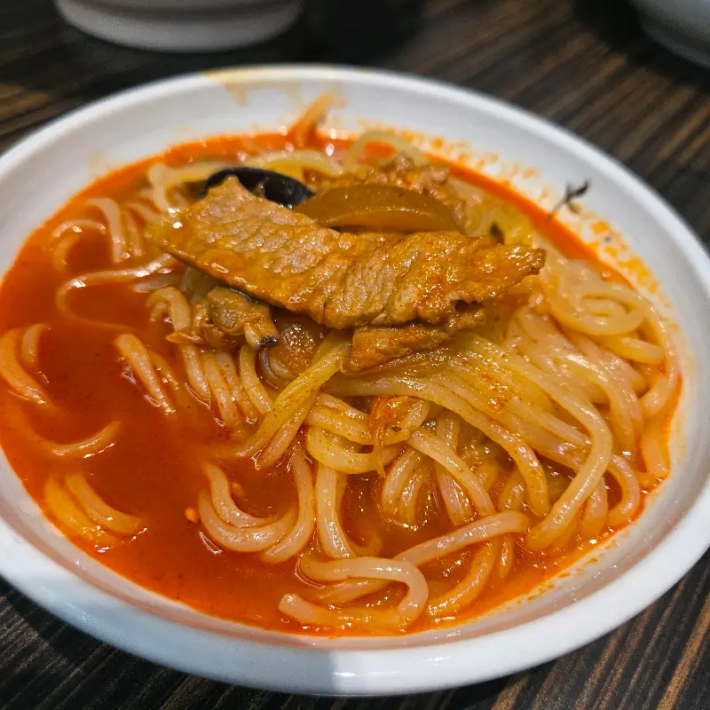 고기가 듬뿍 들어간 짬뽕