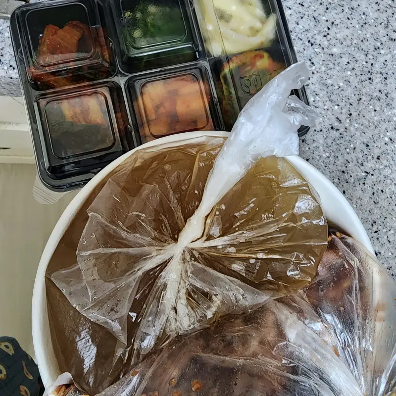 포장해온 갈비탕