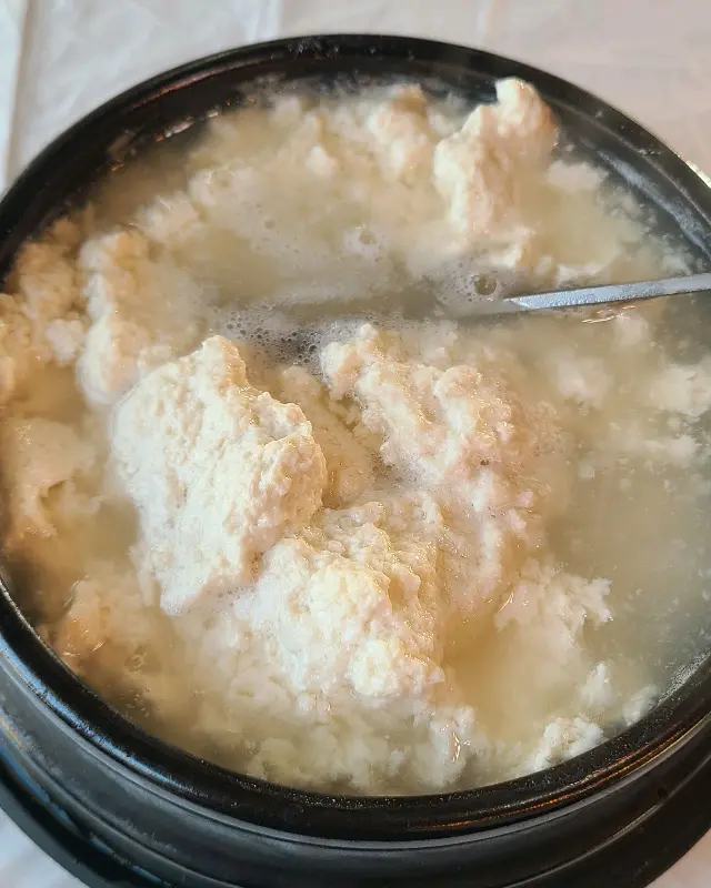 뽀얀 순두부의 자태