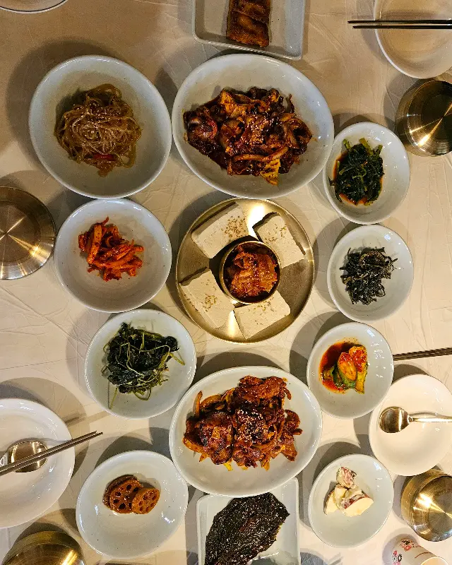 한솔가든 한상차림 항공샷