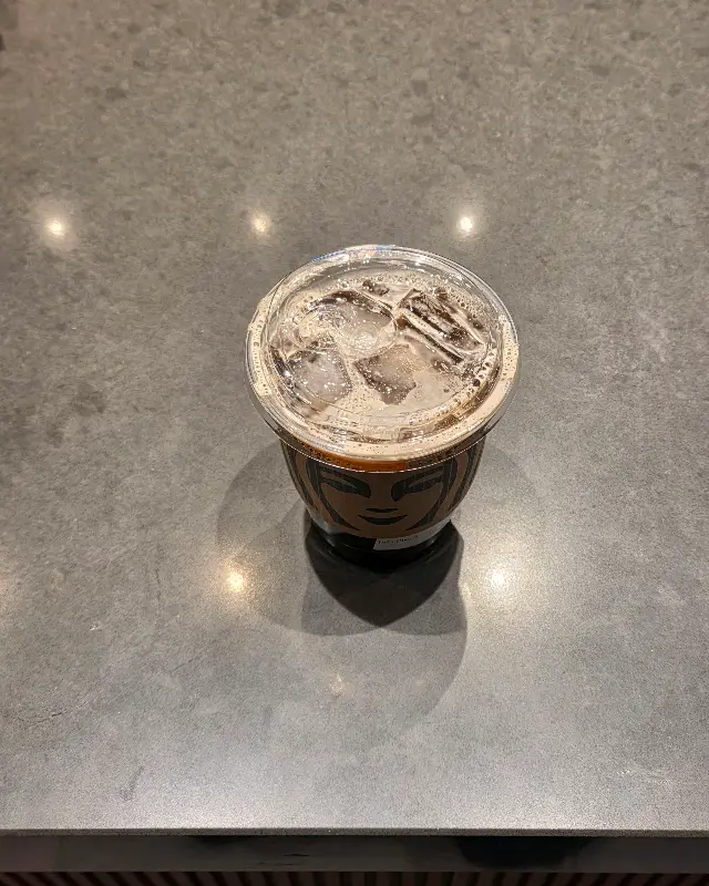 아이스 아메리카노 클로즈업 사진