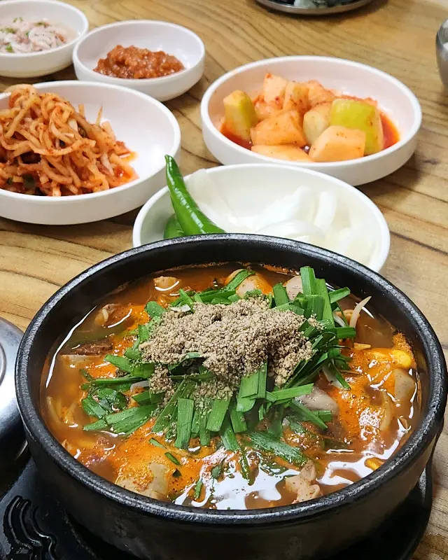 순대국밥과 밑반찬