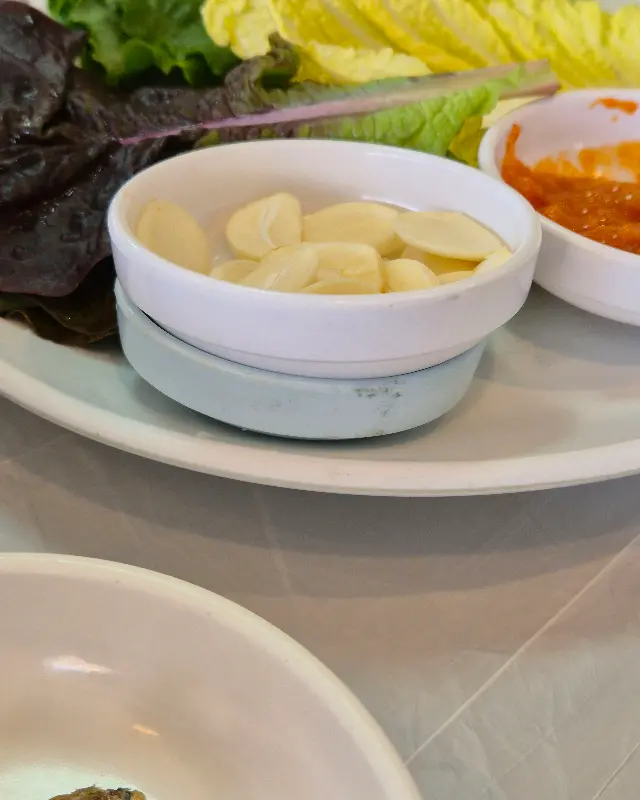 신선한 쌈 채소