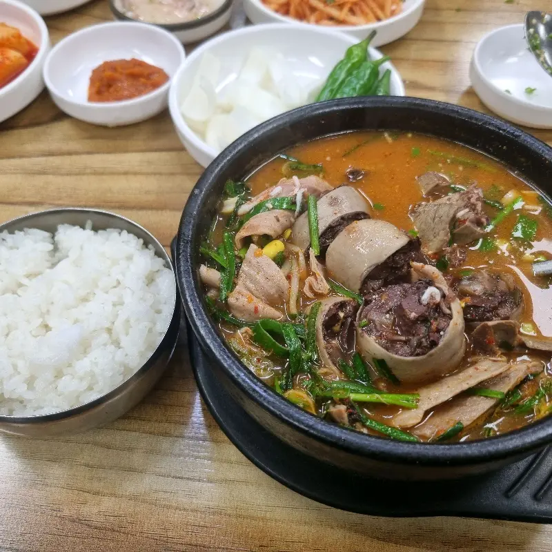 모듬순대 한상차림