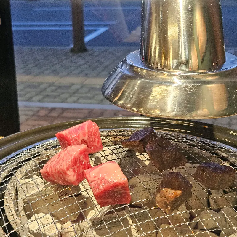 맛있게 익은 큐브살