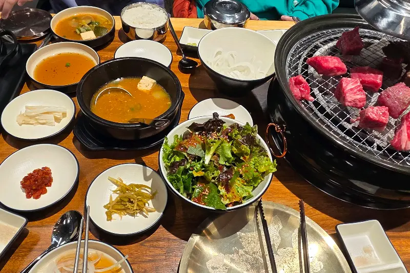 담가화로구이 한상차림