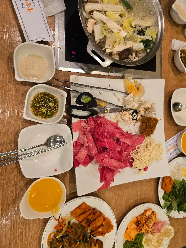 테이블 전체 샷