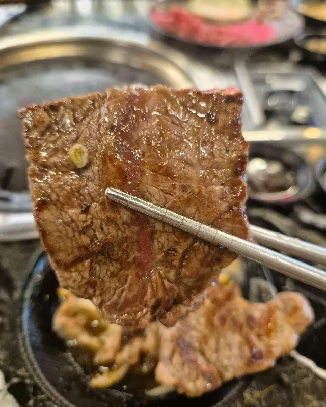 환상적인 마블링의 소고기