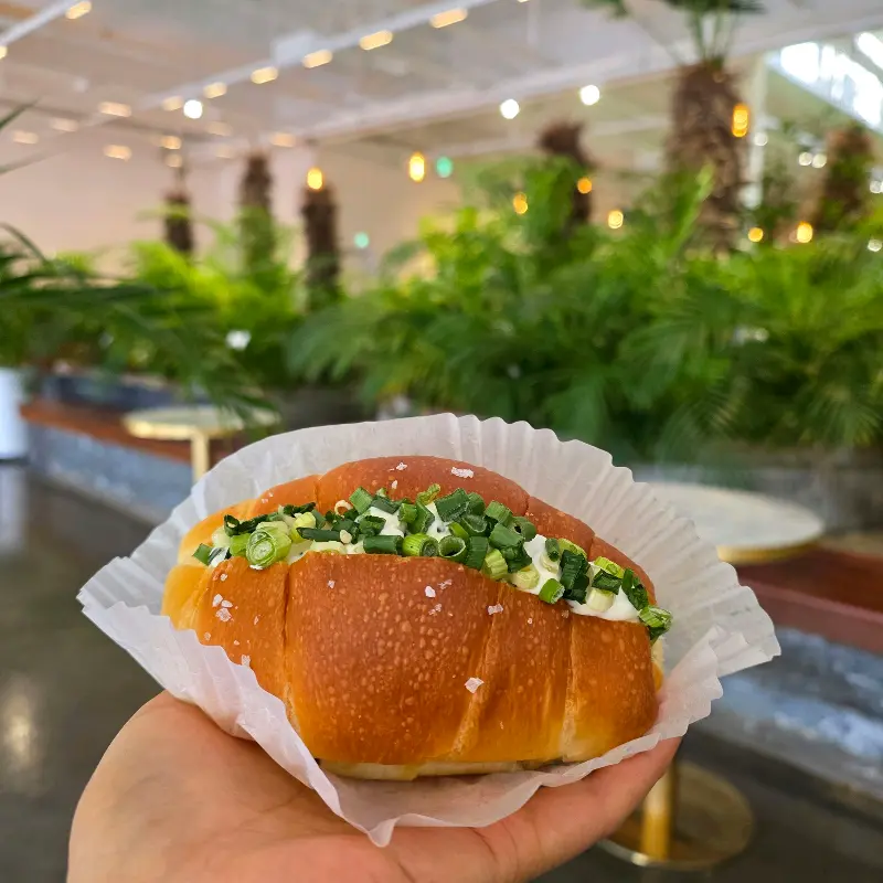 대파 크림치즈 소금빵