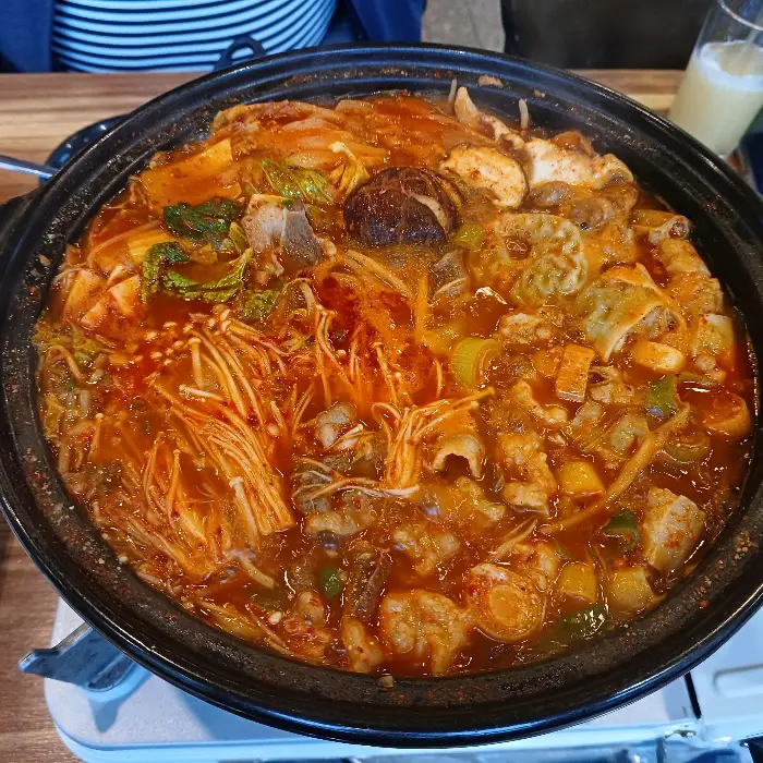 대창 볶음밥과 된장찌개