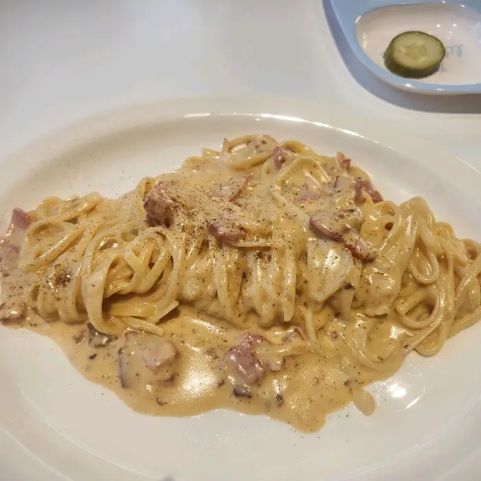 베이컨 크림 리조또