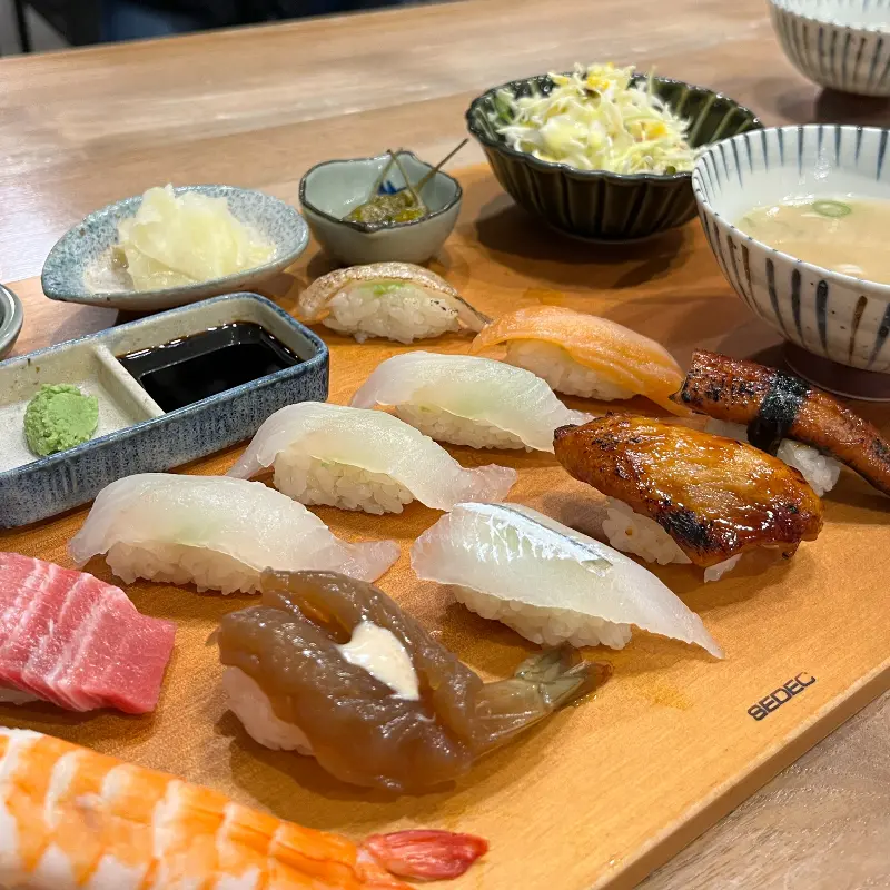 다양한 종류의 초밥