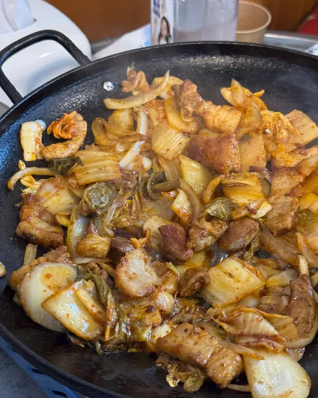 돼지김치구이 클로즈업