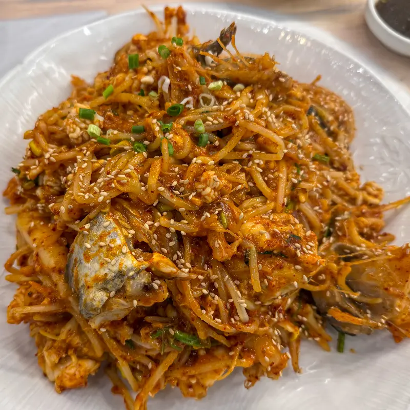 윤기가 흐르는 매콤한 아구찜