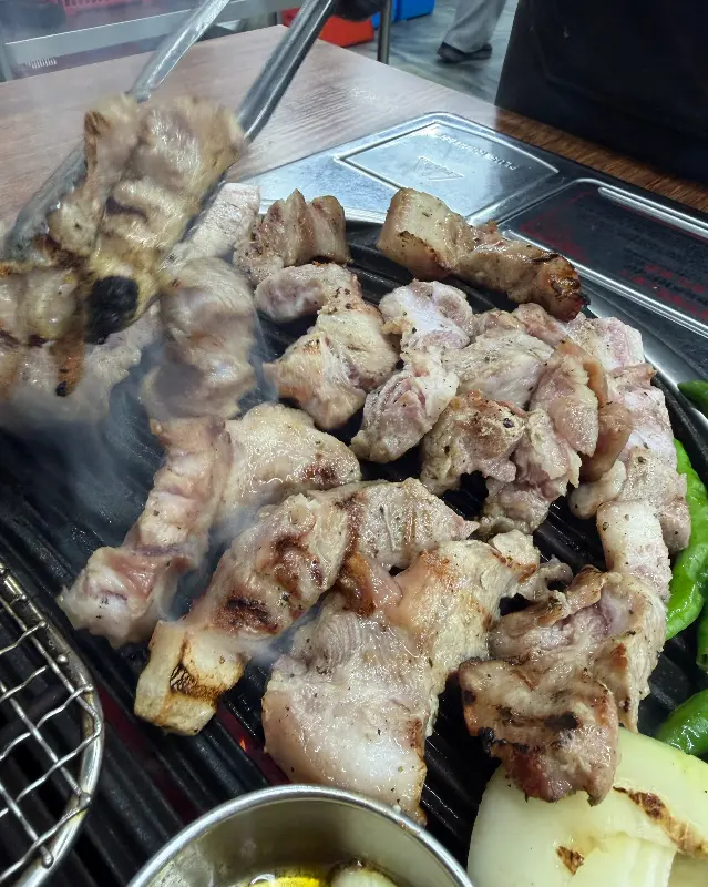 구워지는 삼겹살