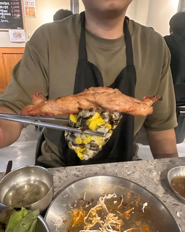 닭갈비와 볶음밥