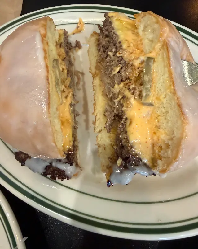 글레이즈드 버거의 단면