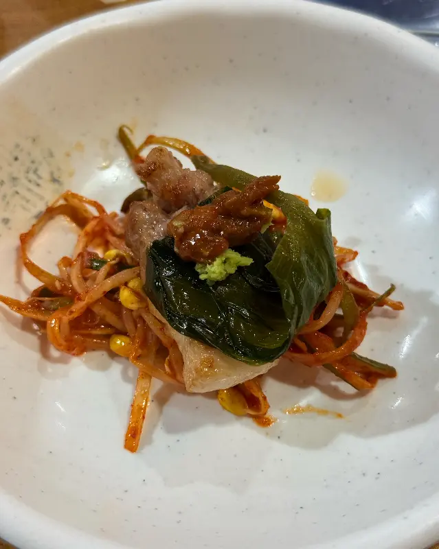 맛찬들 왕소금구이 밑반찬