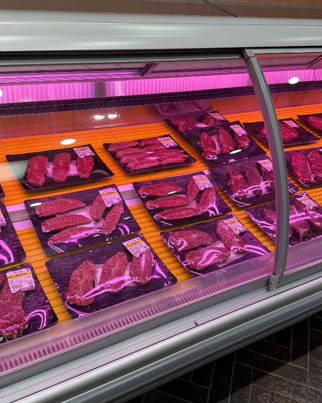 정육 코너에 진열된 한우