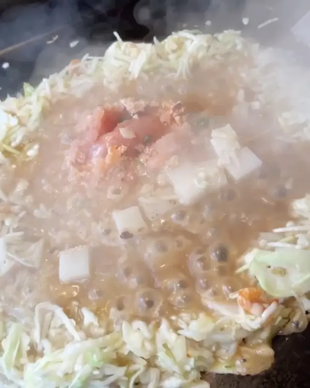 명란 치즈 모찌 몬자야끼