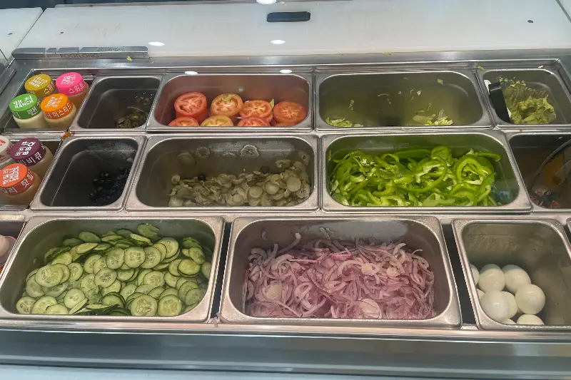 신선한 야채 코너