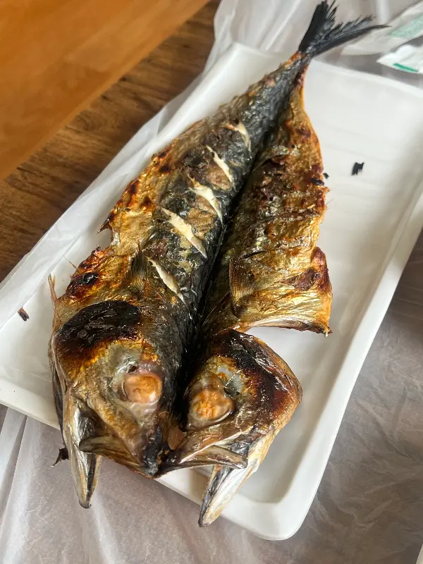 고등어 구이 클로즈업