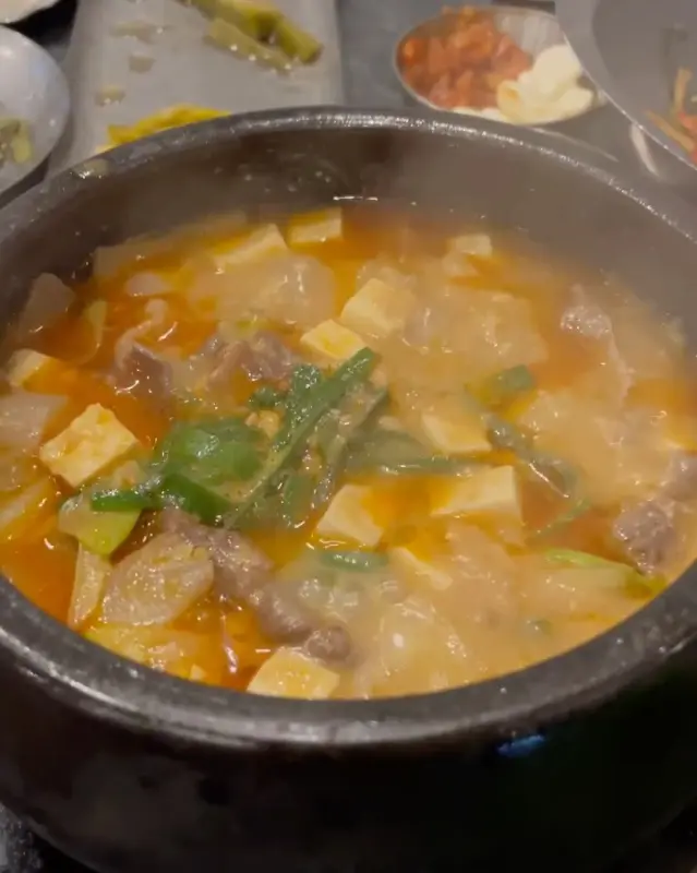 차돌된장찌개의 깊고 진한 국물