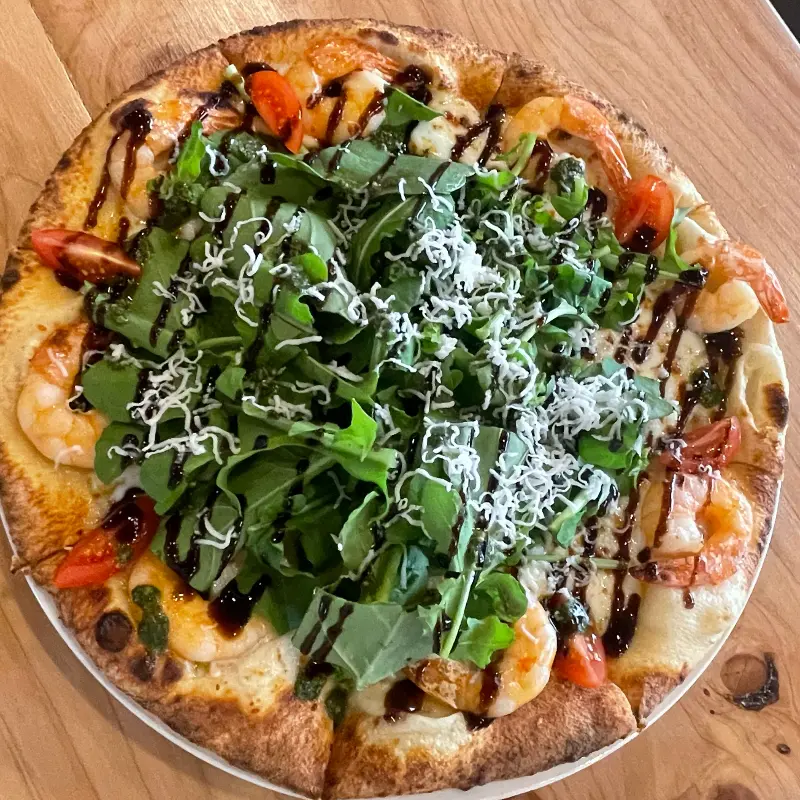 고르곤졸라 피자의 풍미