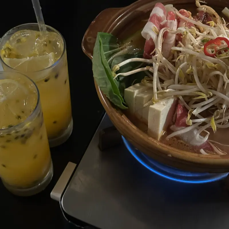 들기름 명란 감자전과 하이볼