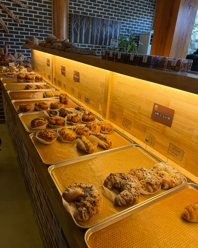 다양한 빵들의 모습