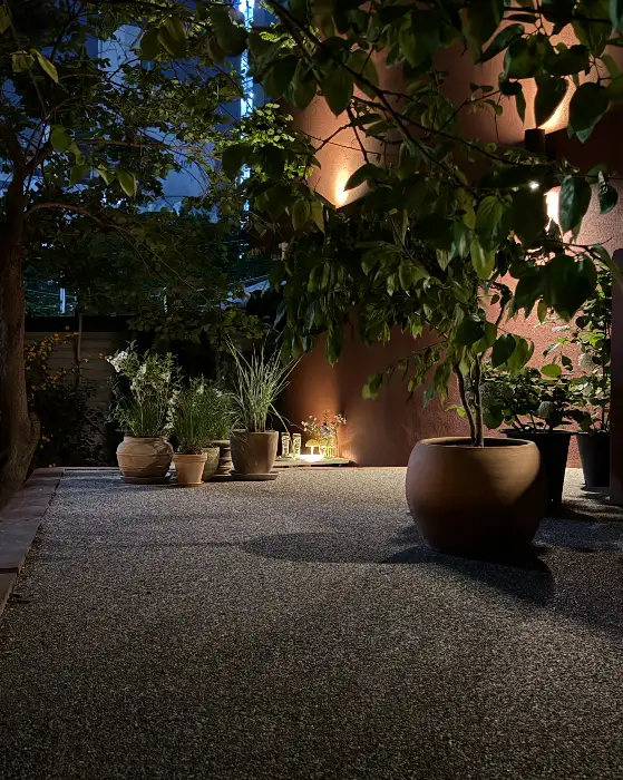 경의선 숲길 풍경이 보이는 야외 공간