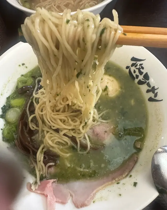 미도리 라멘 면발