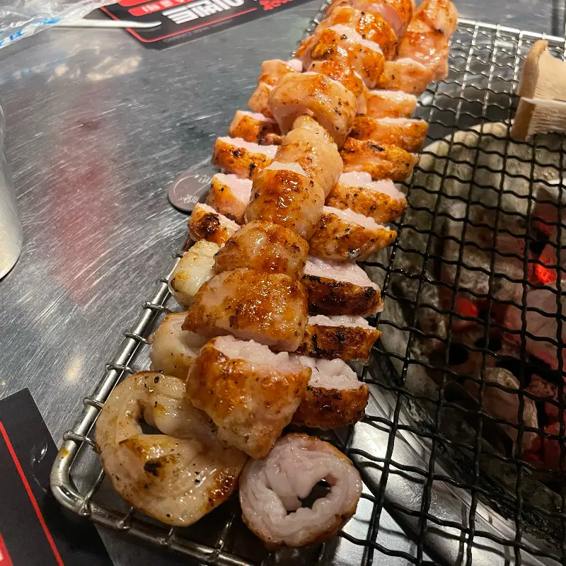 초벌되어 가지런히 놓인 막창