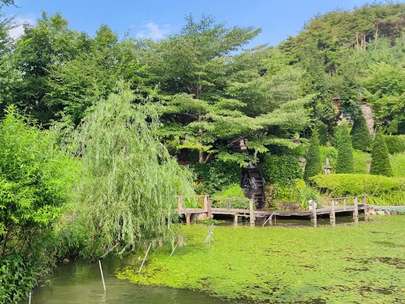 벚골식당의 아름다운 정원