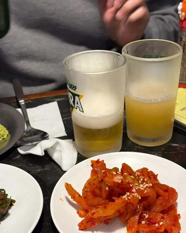 시원한 맥주 한 잔