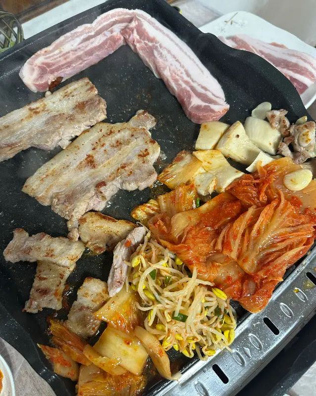 오리불고기 단체사진