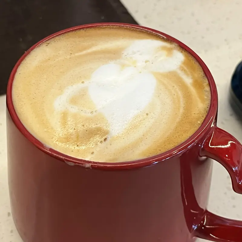 하트 모양 라떼 아트