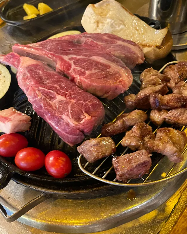 숯불 양갈비 구이